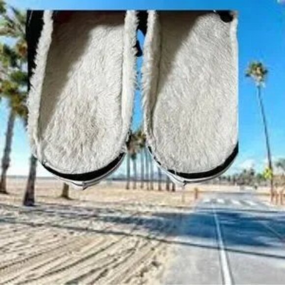 Vans Mules Men 6.5 Women 8 Black White Slip On Mules Casual Unique Used y2k - Picture 11 of 14